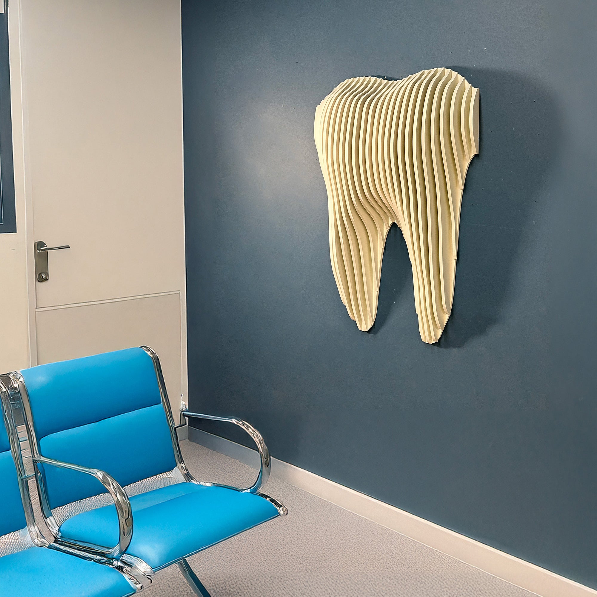 3D Parametric Tooth Shape Wall Decor  Wall Paneling.